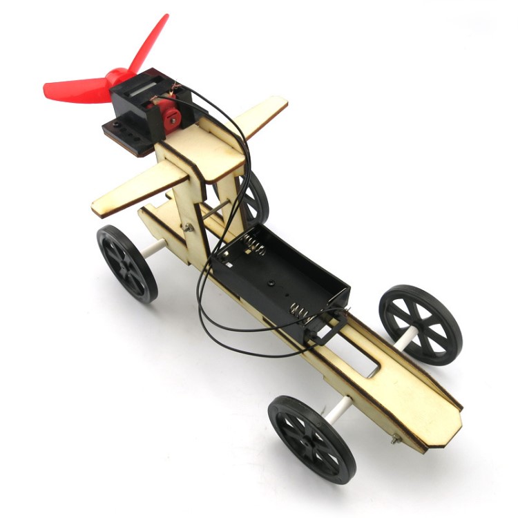 拼裝風(fēng)力車003號(hào) 科技小制作 兒童拼裝套件 手工diy 科普套件
