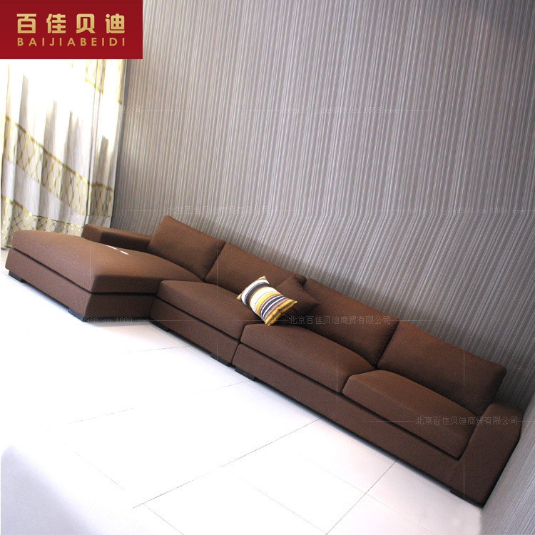 現(xiàn)代風(fēng)格客廳L型布藝沙發(fā) 咖啡色拐角沙發(fā) 轉(zhuǎn)角沙發(fā)來圖定做