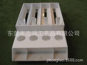 廠家 亞克力白色4個推進(jìn)器煙貨柜 帶4個孔的可樂飲料展示架