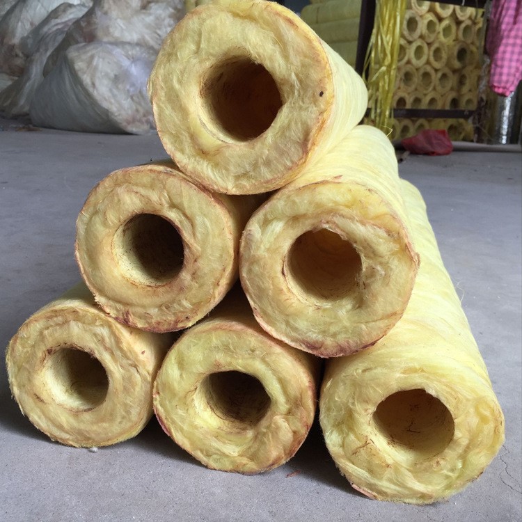 廠家直銷 吸音降噪玻璃棉管 防火不燃保溫管殼 規格定制