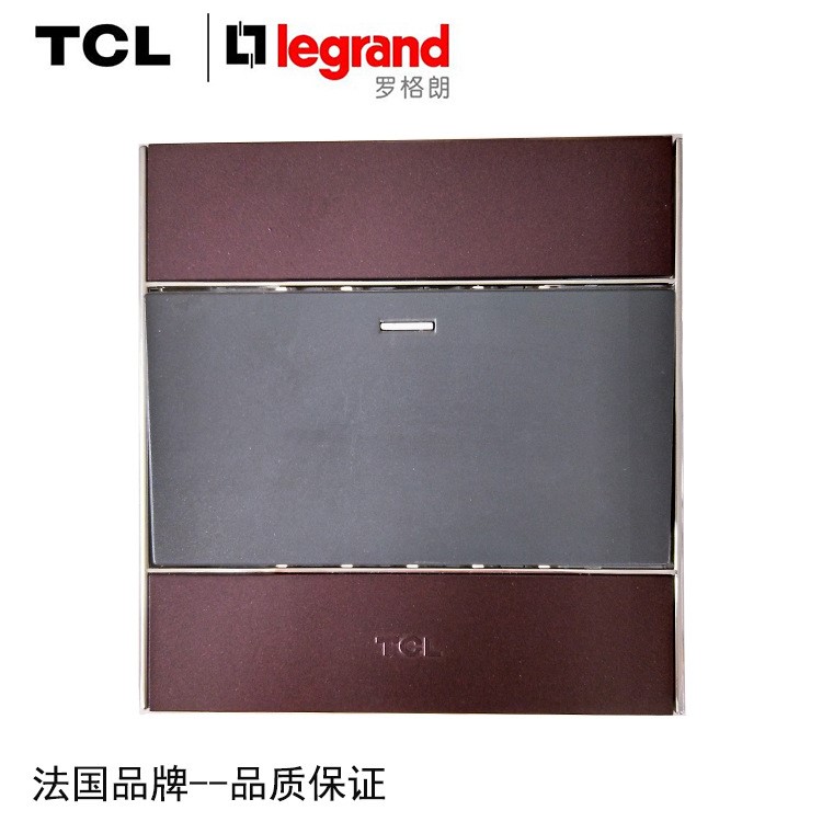TCL-羅格朗A8彩色系列一位單控大按鈕開關，一位開關，