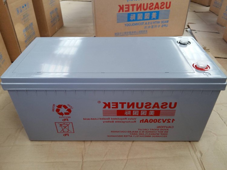美國山特12V300AH免維護蓄電池 太陽能直流屏UPS電源 質保三年