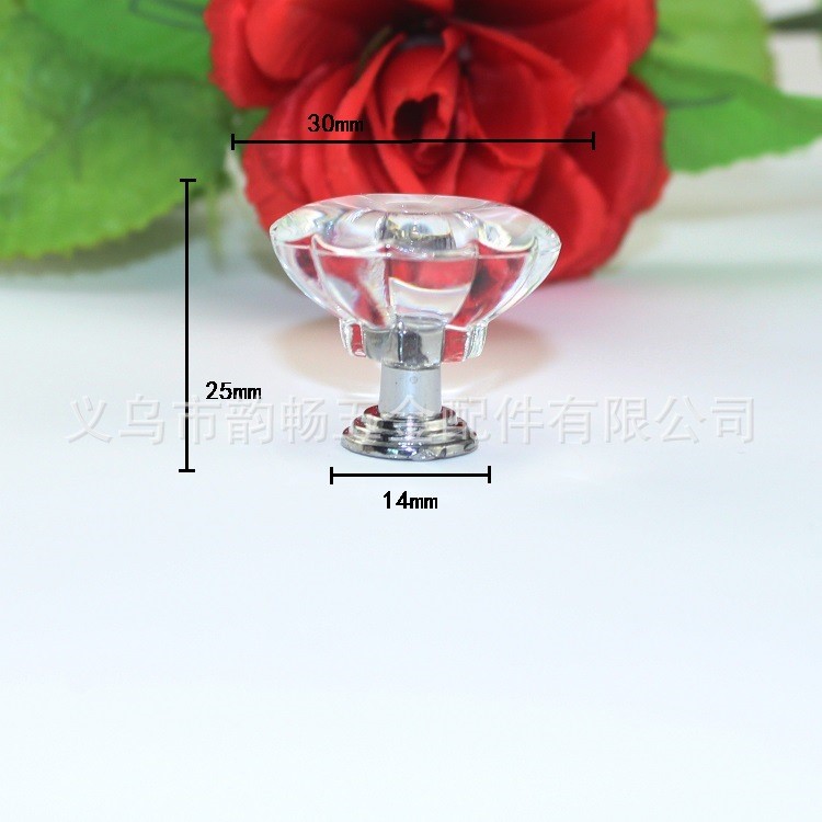 南瓜頭亞克力拉手塑料抽屜拉手白色拉手家具裝潢拉手現(xiàn)代拉手水晶