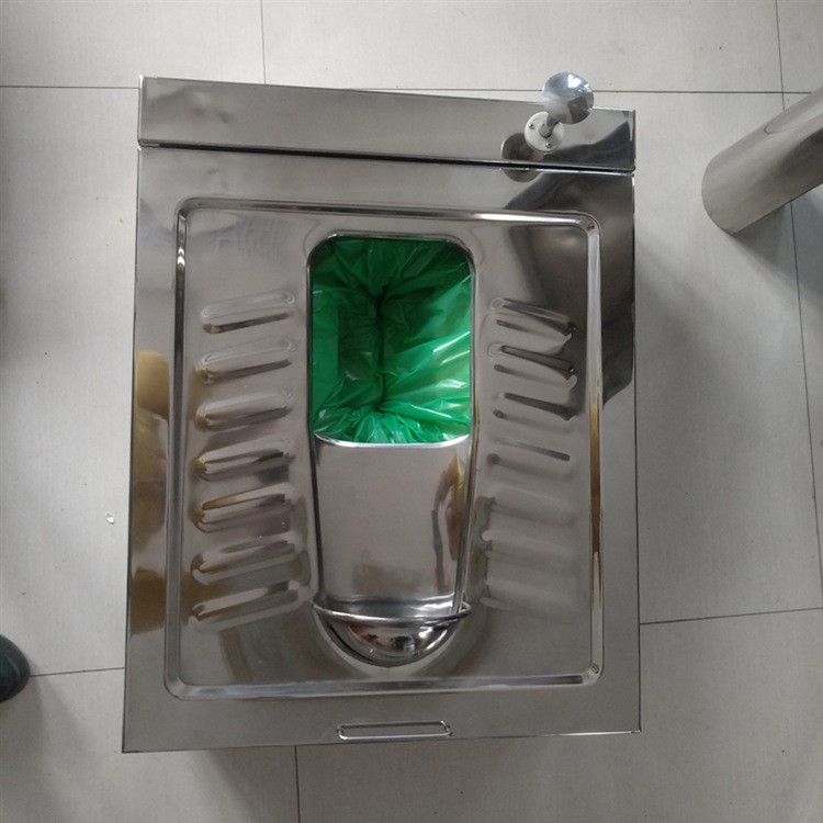 不锈钢蹲便器脚踏打包蹲便器环保厕所移动厕所用蹲便器