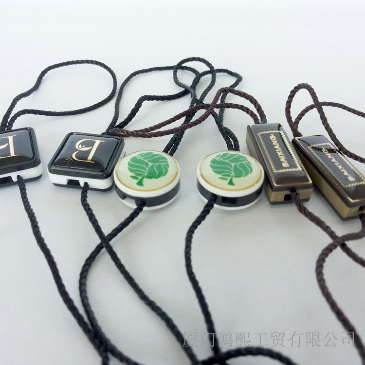 廠家批發定做 三合一燙金吊粒棉線吊繩 服裝多規格吊粒