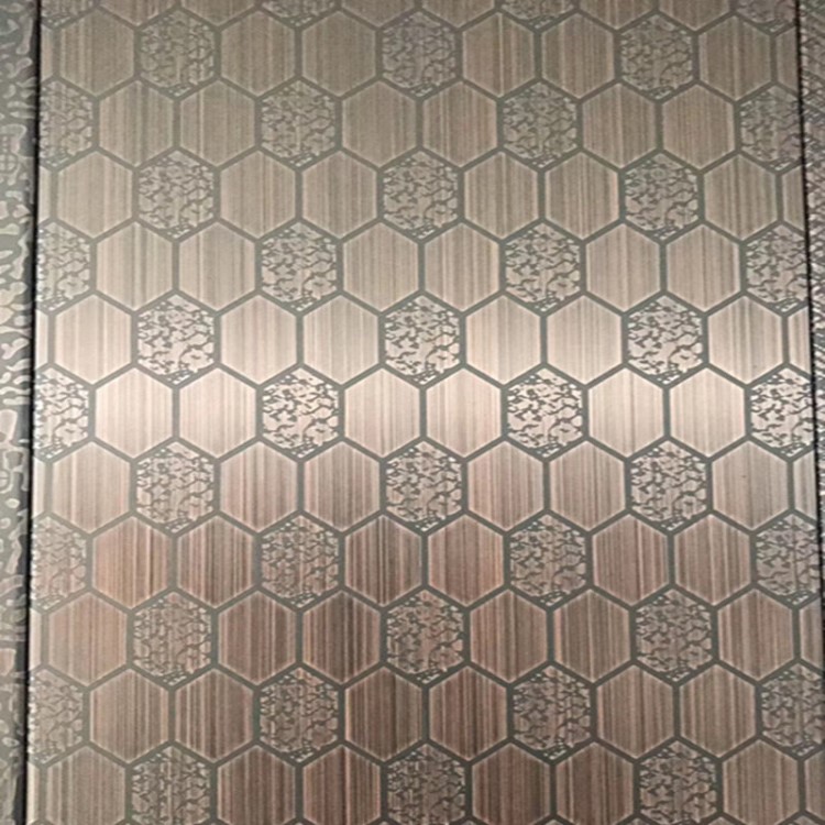 供应304不锈钢板蚀刻加工化学腐蚀精美花纹图案表面平滑无齿印