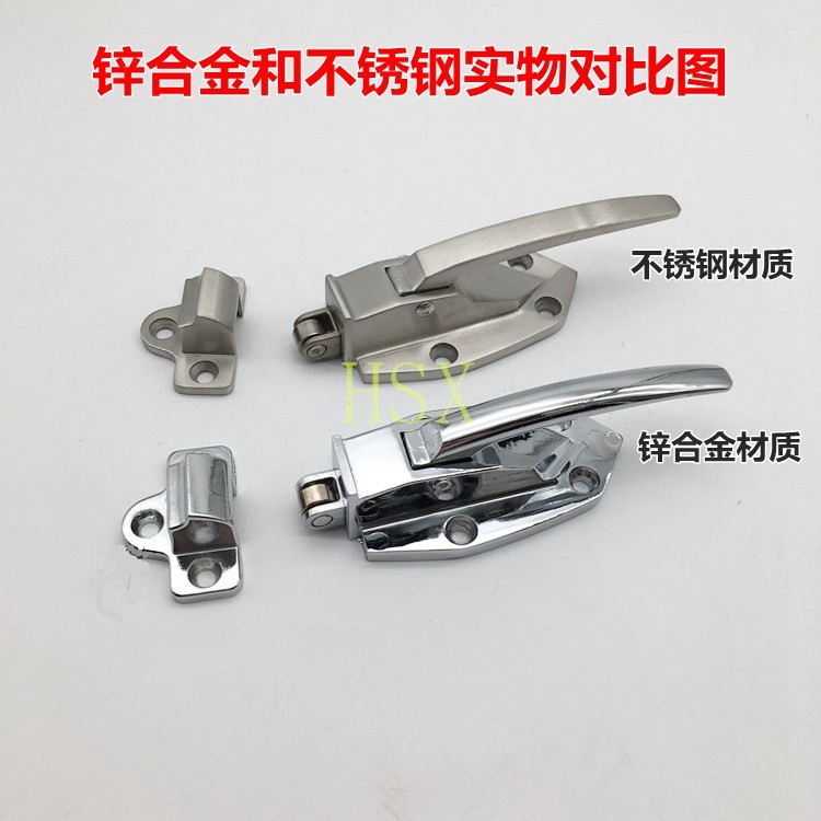 工業設備拉手鋅合金拉手鎖蒸飯柜拉手冷庫門把手烘烤箱拉手鎖