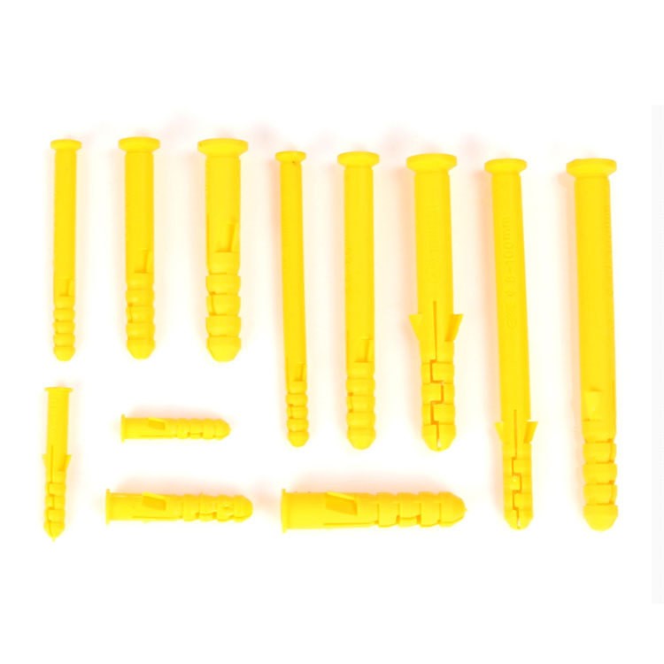 加長塑料膨脹管小黃魚膨脹螺絲脹塞膠塞膨脹錨栓6mm8mm10mm
