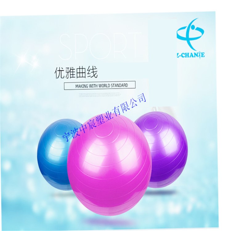 65CM直徑健身加厚防暴瑜伽球 yoga ball 定制瑜珈球