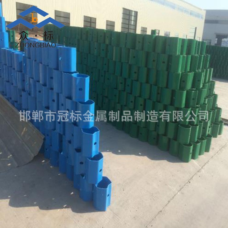 廠家直銷高速公路護欄柱帽防護欄配件三折波形防護欄柱帽批發