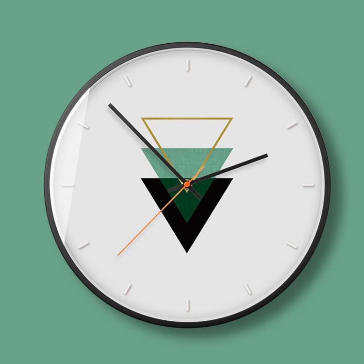 現代簡約鐵藝掛鐘 靜音客廳 創意家居 裝飾復古歐壁掛式鐘表 O79