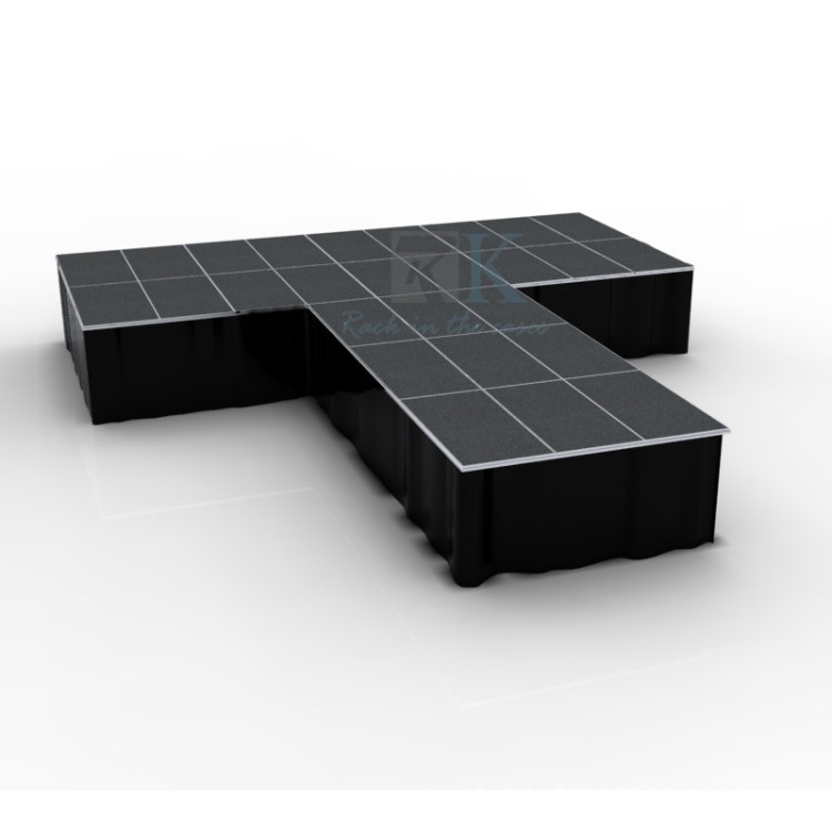 雷克铝合金拉网式活动舞台 t型舞台 方便耐用折叠移动舞台