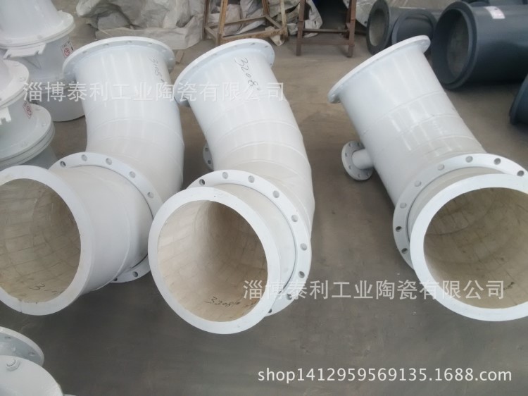 洗煤廠耐磨輸送管道、陶瓷耐磨管道彎頭、落料斗溜槽