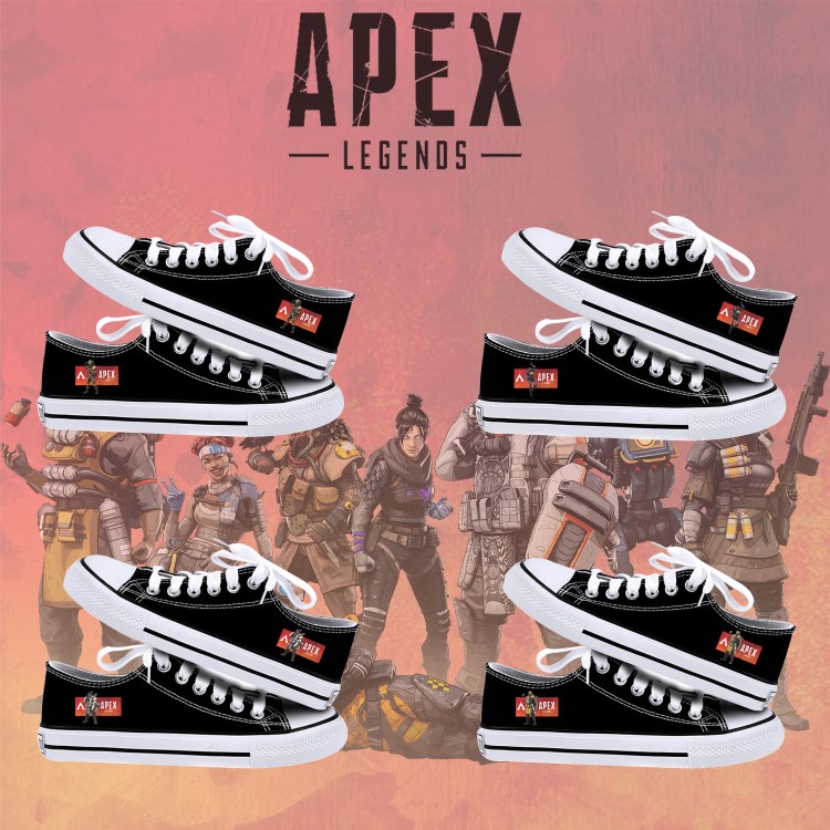 Apex Legends英雄人物帆布鞋韓版潮流透氣平跟百搭粉絲低幫鞋