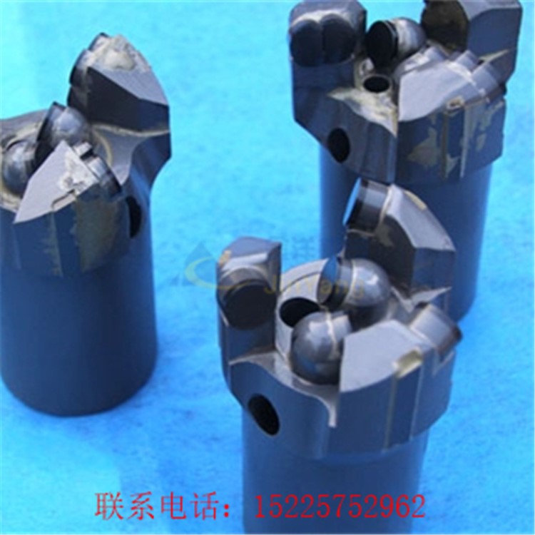 硬巖113/133復合片鉆頭三翼內凹不取芯鉆頭153金剛石pdc 探水鉆頭