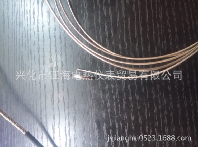 【江海電熱】E型壓簧熱電偶 銅鎳合金測(cè)溫探頭 屏蔽線表面熱電