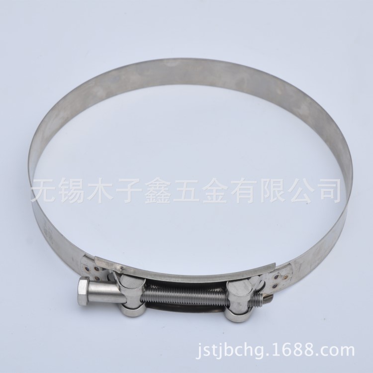源頭廠直供不銹鋼卡扣304 單頭實(shí)心強(qiáng)力喉箍 44-47管箍不打滑牢
