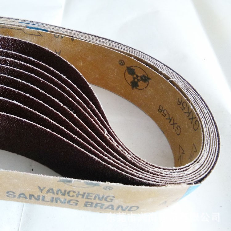 廠家直銷砂布帶三菱GXK56紅砂氧化鋁環(huán)形砂帶