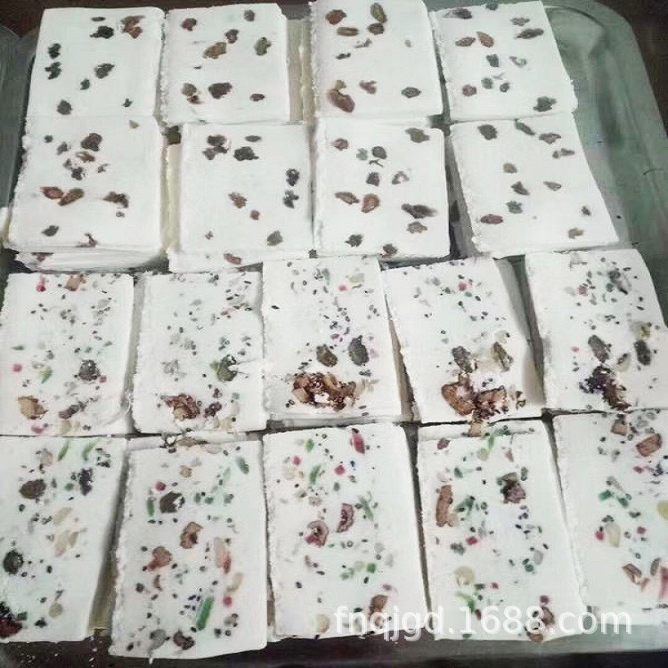 批發(fā)旅游景點(diǎn)食品云片糕糕胚半成品可代切片加工制定