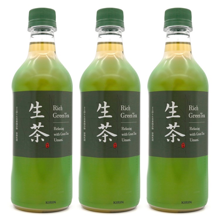 日本Kirin麒麟飲品RichGreenTea525ml生茶綠茶夏季休閑飲料