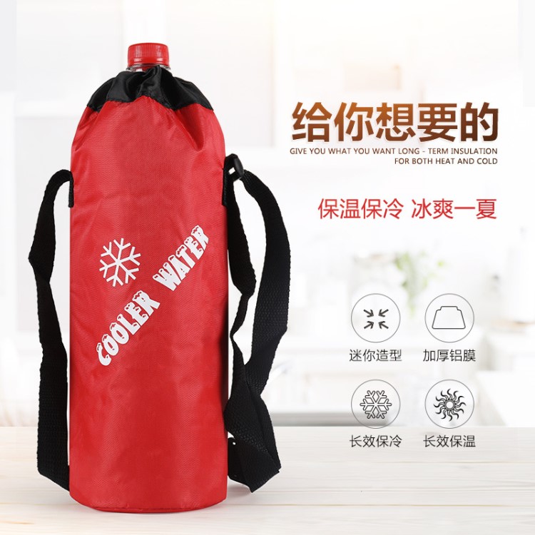 新款歐美時尚個性牛津布圓形冰包 居家便攜折疊冰包午餐包圓筒型