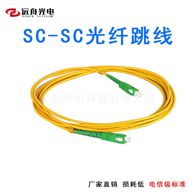 廠家直銷 光纖跳線SC/APC-SC/APC SM/MM尾纖跳線電信級標(biāo)準