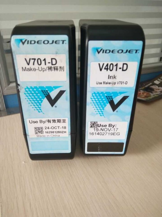 VIDEOJET偉迪捷噴碼機耗材油墨V411-D、V410-D、v401-D墨水、溶劑