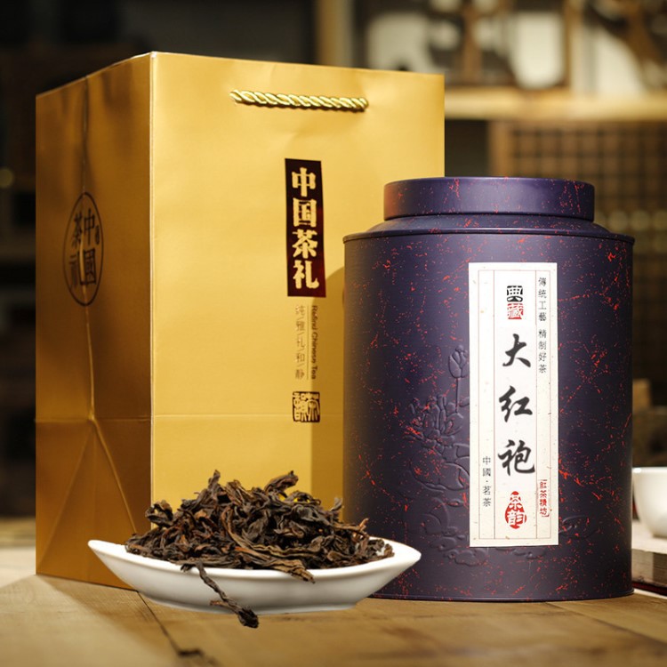 2019新茶 特級春茶濃香大紅袍茶葉500g禮盒裝 武夷山巖茶烏龍茶