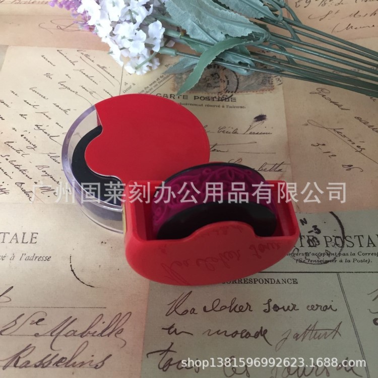 偶像學(xué)生文具用品 開心校園教具印章 學(xué)生創(chuàng)意印章 花邊滾輪印章