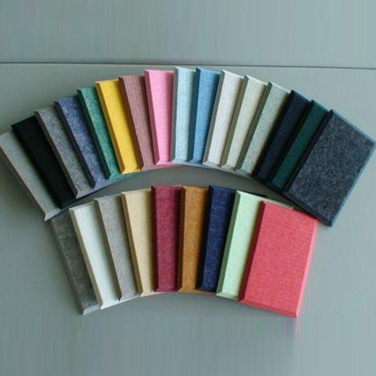 9mm聚酯纖維阻燃吸音板 環保吸音KTV裝飾聚酯纖維板 會議室隔音板