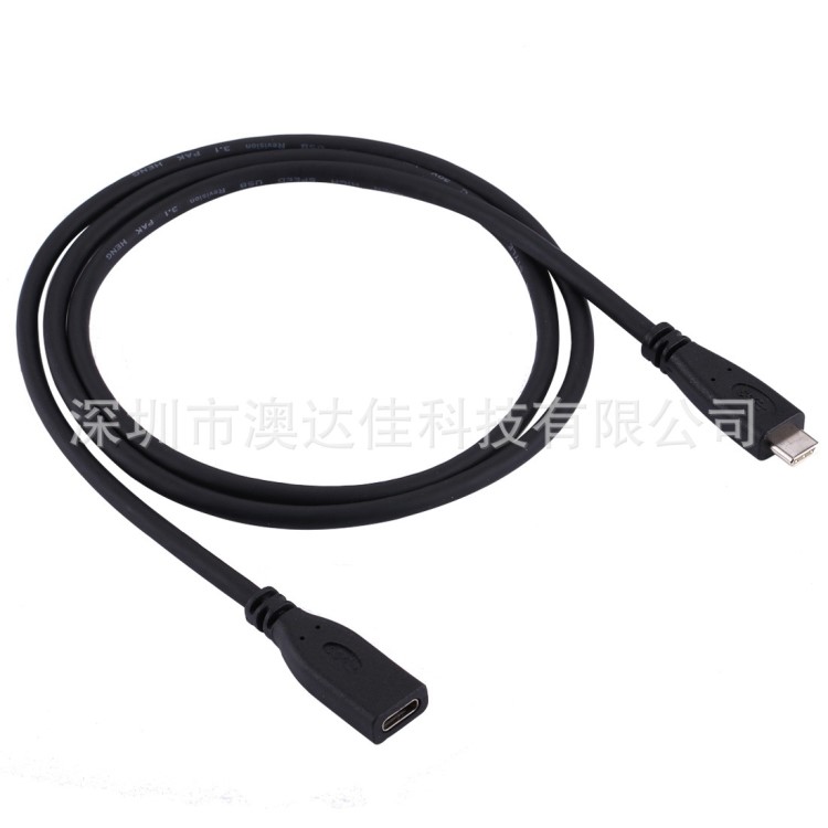 工廠熱賣USB Type-C數(shù)據(jù)線公轉(zhuǎn)母延長線USB3.1標(biāo)準(zhǔn)16芯銅充電測試