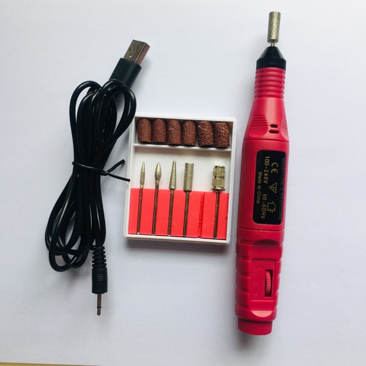 USB美甲筆式打磨機.便攜式美甲電動打磨機.卸甲器機.USB-5V打磨機