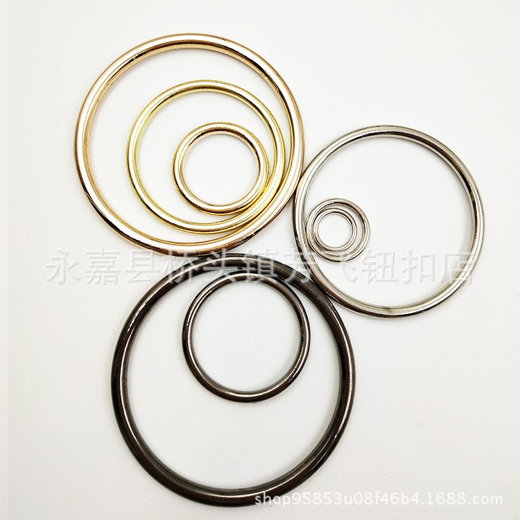 現貨鋅合金圓圈紐扣 個性箱包服裝用圓環釬子 無縫不生銹圈1-10cm