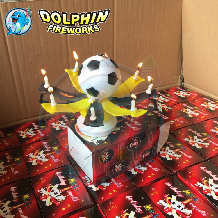 football candle電子生日蠟燭足球獎(jiǎng)杯蠟燭音樂(lè)彩色無(wú)煙蠟燭花