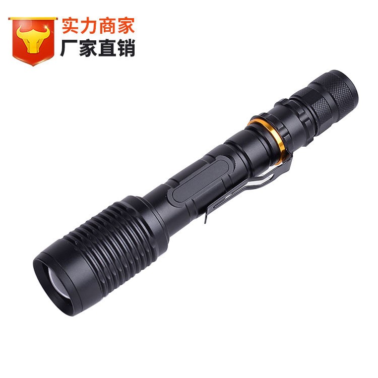 響尾蛇 Z5強光手電筒 伸縮變焦充電 2節(jié)18650手電筒 XML-T6 LED