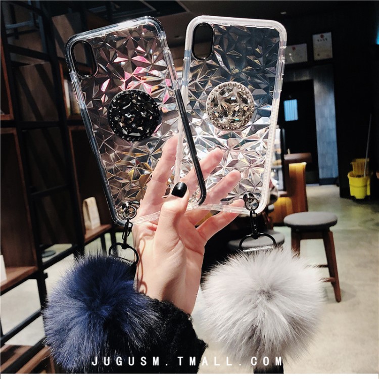 適用iphonexs手機(jī)殼新款 Xs Max鉆石紋防摔 蘋果Xr保護(hù)套透明軟殼