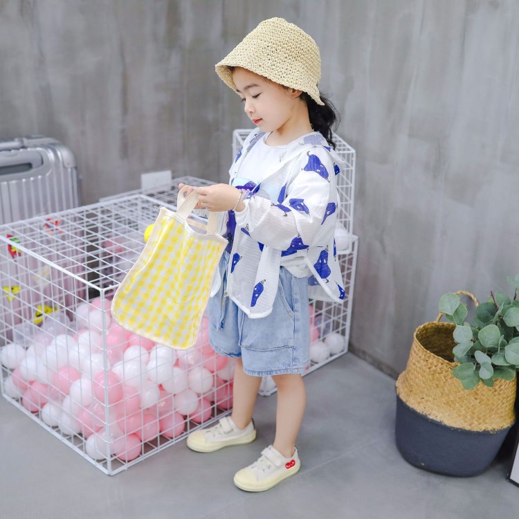 5995女童蝙蝠袖防曬服 男童幼兒空調(diào)衫 連帽外套