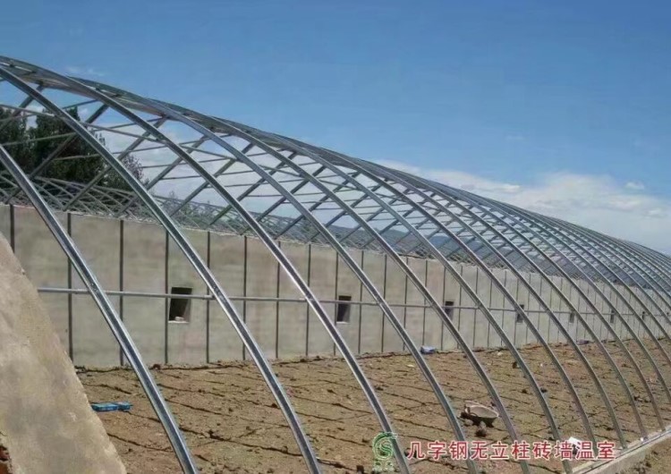 大棚骨架溫室幾字鋼骨架 日光溫室骨架圖片