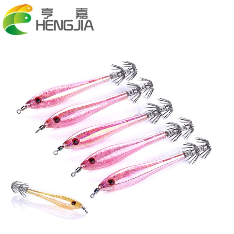 HENGJIA/亨嘉 5pcs夜光魷魚針 9.5cm/6g海釣魷魚鉤 路亞魷魚餌
