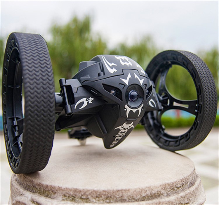 新款2.4G遙控特技彈跳車 兩輪旋轉翻斗車越野特技車抗摔 遙控車