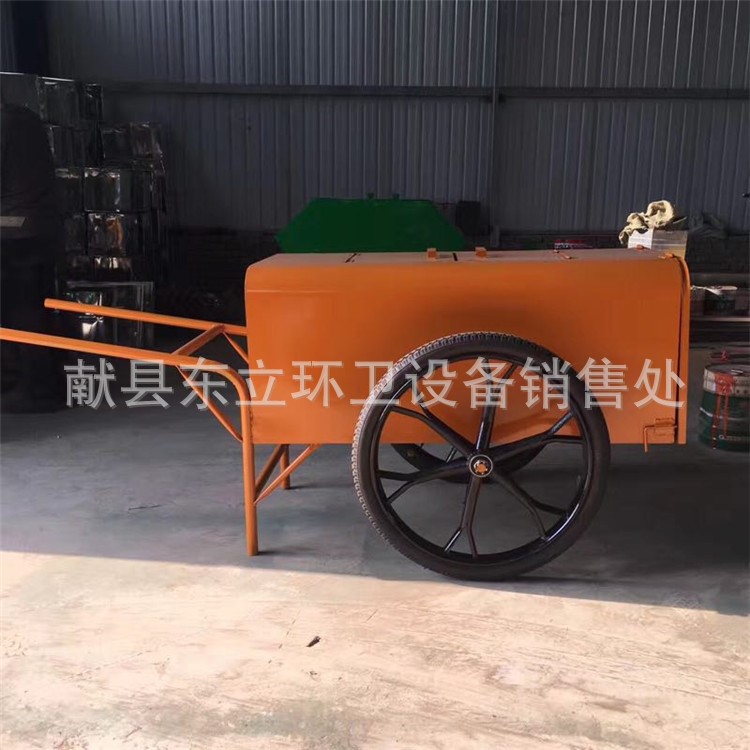 定制 封閉式保潔車雙輪車 手推清潔車 保潔車環衛垃圾車 廠家直銷
