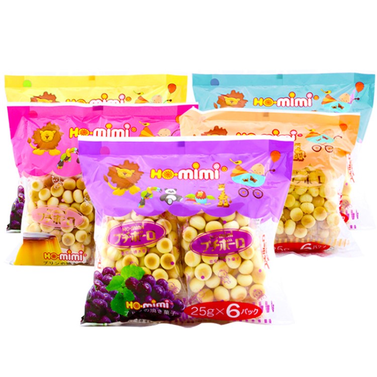 儿童健康代餐零食Ho.mimi牛奶布丁味小馒头150g印尼营养休闲食品