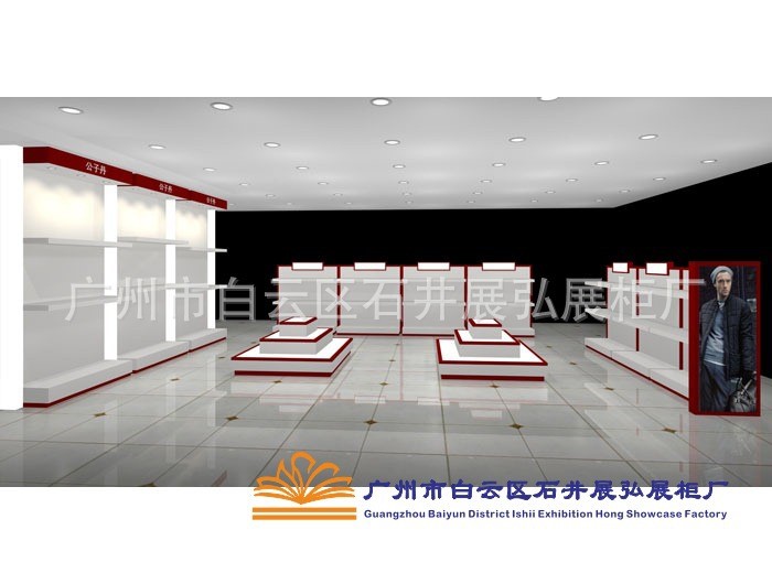 廣州皮具展示柜廠 皮具展廳烤漆柜制作 店鋪專柜設(shè)計(jì)