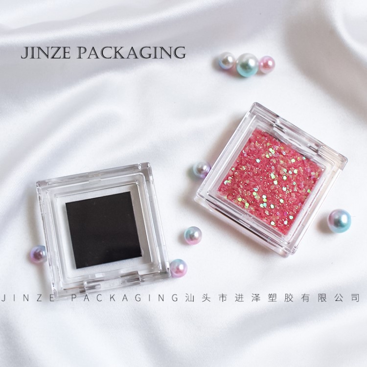 JINZE 新品 小號 mini單色腮紅盤 塑料眼影盒 磁扣盤彩妝包材