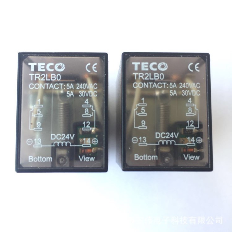 原裝臺灣TECO臺安東元中間繼電器TR2LB0 TR2LH TR4LB0 TR4LH