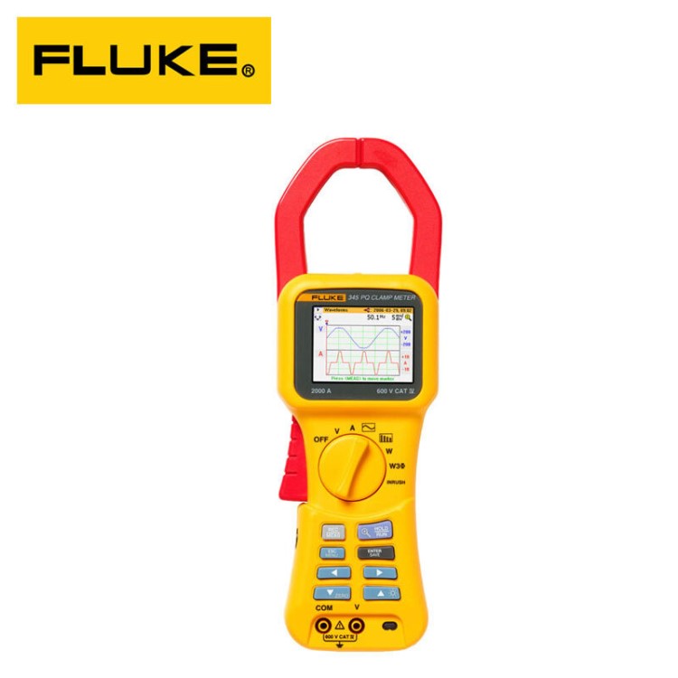 福禄克FlukeF345 手持式谐波钳表电能分析仪电能质量记录仪