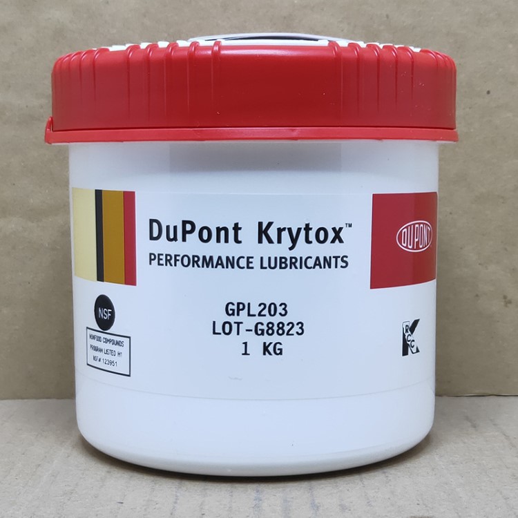 美國DuPont Krytox 杜邦GPL203潤滑脂硅脂全氟高溫軸承鏈條潤滑油