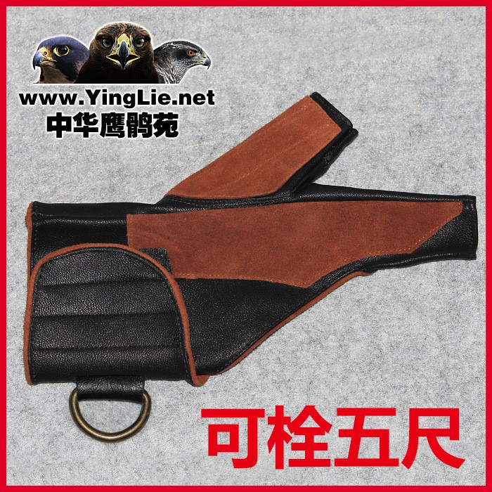 鷹具手套包郵頭層牛皮柔軟不硬鷹獵手套鸚鵡手套防抓咬