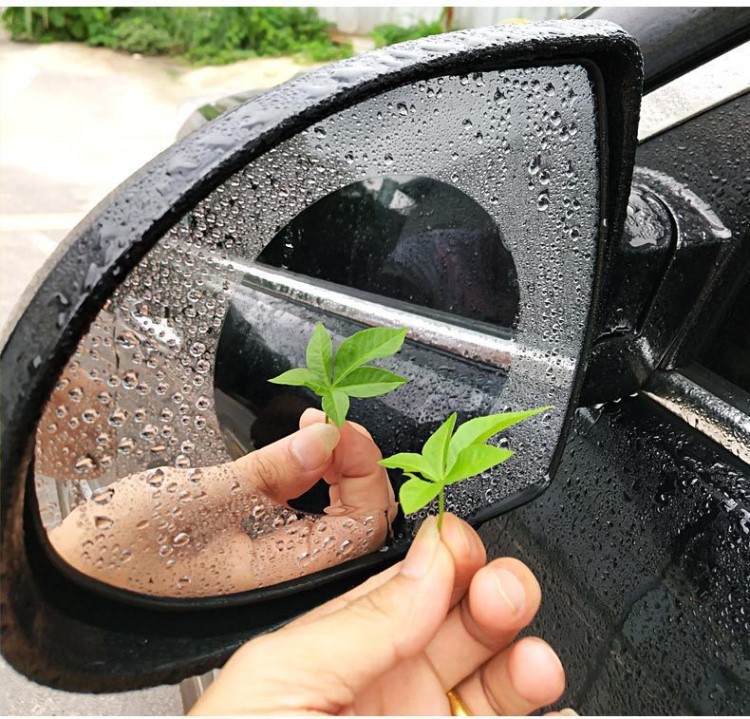 雨天通用型汽车后视镜防水膜 雾天防雾贴膜玻璃车窗防雨膜2片装