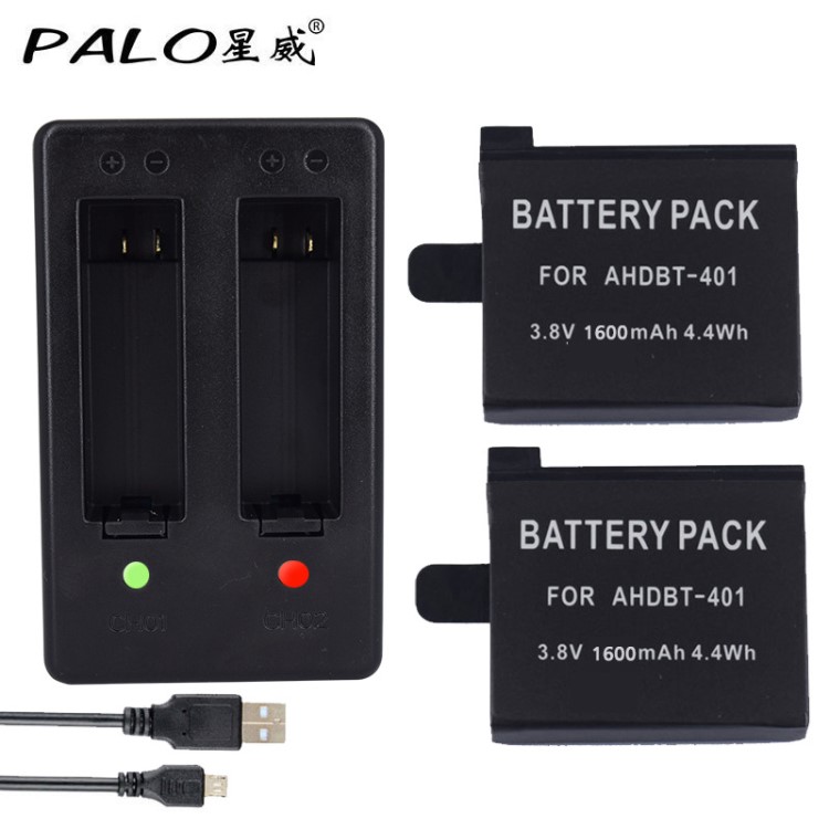 Gopro4配件 hero4 電池 AHDBT-401 1600mah 4代 狗4國(guó)產(chǎn)電池批發(fā)